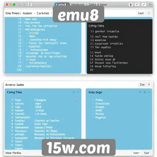 Análise da interface do emu8 e experiência do usuário